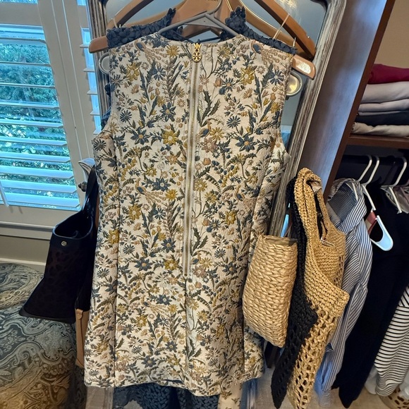 Tory Burch Silver Gold Sheath Mini Dress - Picture 9 of 9